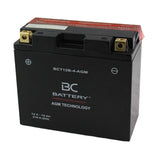 BCT12B-4-AGM| Batteria Moto al AGM,YT12B-BS, 12V, 10Ah, CCA: 210Amp,150x70x130mm - BC Battery Italian Official Website