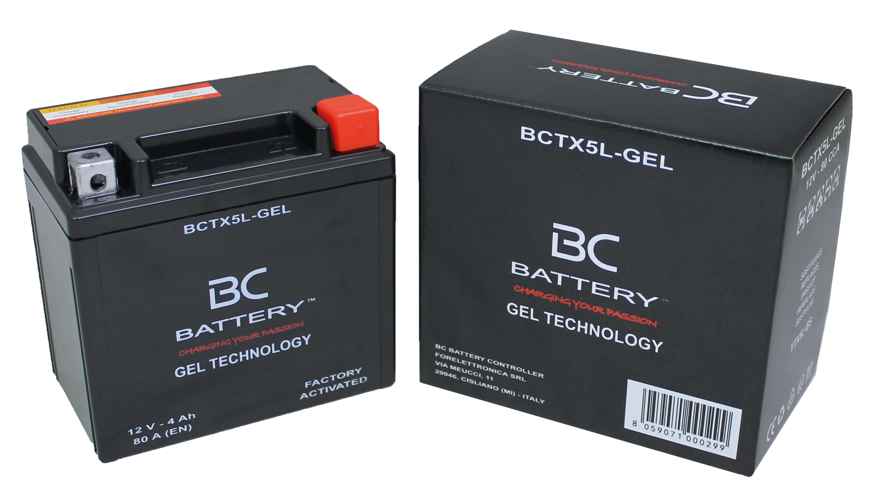 BCTX5L-GEL| Batteria Moto al GEL, 12V