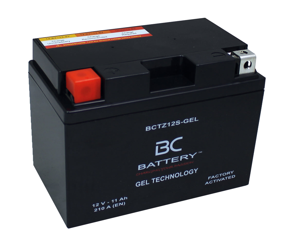 BCTZ12S-GEL| Batteria Moto al GEL, YTZ12S, 12V, 11Ah, CCA: 210Amp, 150x87x110mm